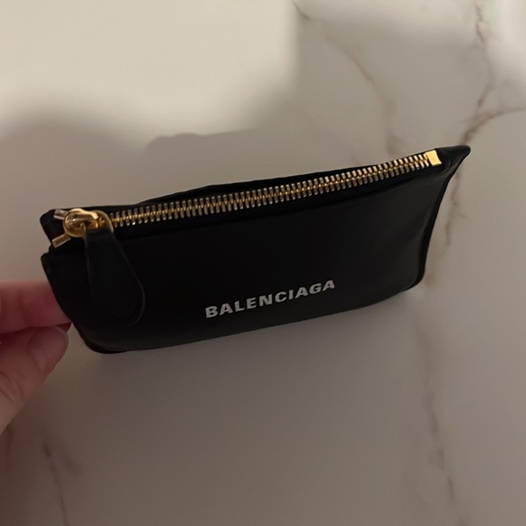 Balenciaga Black Long Essential Coin & Card Holder - Picture 6 of 8